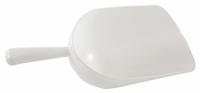 Scoop: Non-Sterile, HDPE, 1.5 L Capacity - mL, 50 3/4 fl oz Capacity - oz, 39.88 cm Overall Lg (MPN 208075-1500). Key specifications — Standards: FDA Grade Material; Color: White; Product Type: Scoop; Brand: APPROVED VENDOR.