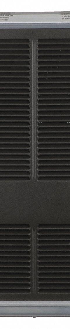 MARKEL Recessed Electric Wall-Mount Heater: 1125 W/1500 W, 208/240V AC, Single Phase, Brown/Gray (MPN HF3323TD-RP). Key specifications — Grille Color: Brown; Programming Capability: Non-Programmable; Wattage Output: 1125 W/1500 W; Voltage, Phase: 208/240V AC, 1-phase; Rough-In Dimensions - H x W x D: 19-1/2 in x 14-1/8 in x 4 in; Nominal Voltage - HVAC: 240V AC; Brand: MARKEL; Phase: Single.