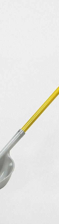 SKILCRAFT Scoop Shovel: Std Scoop, 2 Ribs, Plastic, #12 Blade Size, 14 1/4 in Blade Wd, 12 ga Gauge (MPN 5120-01-611-8076). Key specifications — attr979006: Plastic; attr979016: Scoop Shovel; attr987921: #12; attr979009: SKILCRAFT; attr979010: Yellow.