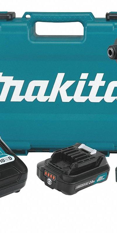 MAKITA Screwdriver Kit: 1/4 in Drive Size - Makita Cordless Screwdrivers
