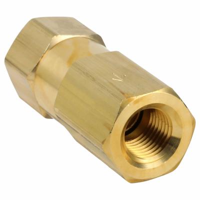CONTROL DEVICES Check Valve: In Tank, Brass, 1/4 in (F)NPT, 1/4 in (F)NPT - Pneumatics