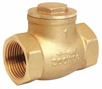 APPROVED VENDOR Swing Check Valve: Swing, Inline Valve Body, 1 1/2 in Pipe Size, FNPT x FNPT, Brass (MPN 10F326). Key specifications — Brand: APPROVED VENDOR.