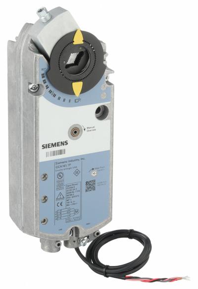 Siemens Actuator: Dampers, Proportional, Spring Return, 160 in-lb, 24V AC - Fail-Safe Actuators with Spring Return