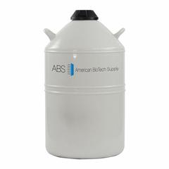 AMERICAN BIOTECH SUPPLY Liquid Dewar: 50 L Capacity, 17 in Overall Dia, 30 1/2 in Overall Ht (MPN ABS LD 50). Key specifications — Brand: AMERICAN BIOTECH SUPPLY; Material: Aluminum.