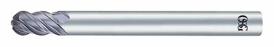 OSG Ball End Mill: Carbide, Diamond Coated, 4 Flute, 1/4" Mill Dia, 3/4" LOC - Carbide Ball End Mills for Graphite & Carbon Fiber