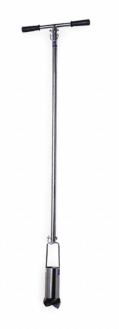AMS Telescoping Auger Kit: Steel, 4 in Overall Dia, 5 1/4 ft Overall Lg, Steel - Soil Auger Kits