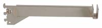 ECONOCO Rectangular Tubing Bracket: Single, 1 in Slot Spacing, 1/2 in Slot Lg, 1/8 in x 12 in x 3 in (MPN CR12). Key specifications — Product Type: Rectangular Tubing Bracket; Color: Silver; For Display Type: Single Slotted Standards; Material: Steel; Duty Rating: Heavy Duty; Brand: ECONOCO; Finish: Chrome; Mounting Type: Hanging.