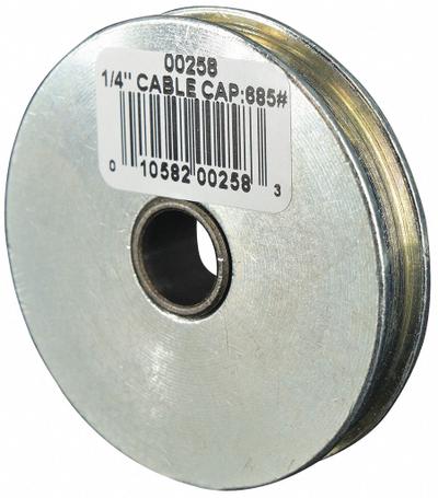 APPROVED VENDOR Sheave: Lifting/Pulling, 685 lb Working Load Limit, 1/4 in Compatible Rope Dia - Wire Rope Sheaves
