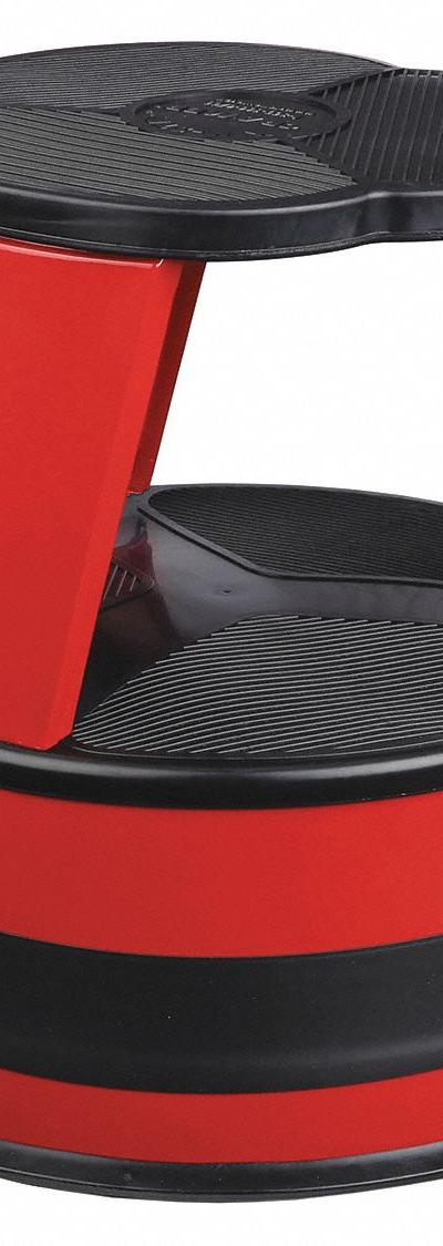 CRAMER Step Stool: 14.5 in Overall Ht - Round Rolling Step Stools