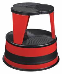 CRAMER Step Stool: 14.5 in Overall Ht, 350 lb Load Cap, 2 Steps, Steel, 14.3 in Standing Ht (MPN 1001-43). Key specifications — Product Type: Step Stool; Stacking: Not Stackable; Brand: CRAMER; Color: Red; Feet Material: Plastic; Feet Type: Slip-Resistant; Folding: Not Foldable; Includes Handrails: Handrails Not Included.