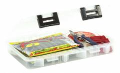 PLANO MOLDING Storage Box: 10 3/4 in x 7 1/4 in x 1 3/4 in, Clear, 1 Compartments, 0 Adj Dividers (MPN 360710). Key specifications — ESD Conductive: Not Electrostatic Discharge Conductive; Color: Clear; Brand: PLANO MOLDING; Material: Plastic.