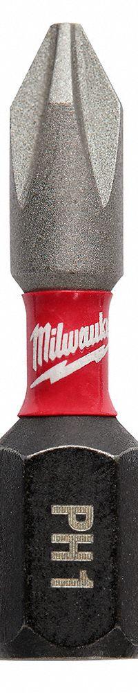 MILWAUKEE Insert Bit: Insert Bit, Imperial, PH1 Bit Industry Size, #1 Bit Size, Std, Hex, 25 PK (MPN 48-32-4111). Key specifications — attr1119695: MILWAUKEE; attr1119703: Alloy Steel; attr1119710: Standard; attr1119708: Hex; attr1202404: #1.