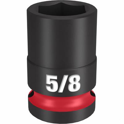 MILWAUKEE Standard Impact Socket: 1/2 in Drive Size, SAE, 5/8 in Socket Size, 6-Point - 1/2" Drive Impact Sockets