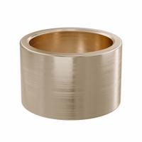 Sleeve Bearing: Bronze, SAE 841, 45 mm Bore, 55 mm OD, 35 mm Lg, 49,938 lb/sq in-fpm Max PV, 2 PK (MPN AAM4555-35B). Key specifications — System of Measurement: Metric; Material Grade: SAE 841; Brand: OILITE.