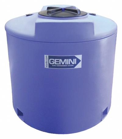 PEABODY ENGINEERING Storage Tank: Double Wall, Vertical, 220 gal, Closed Top - Dual Containment Liquid Storage Tanks
