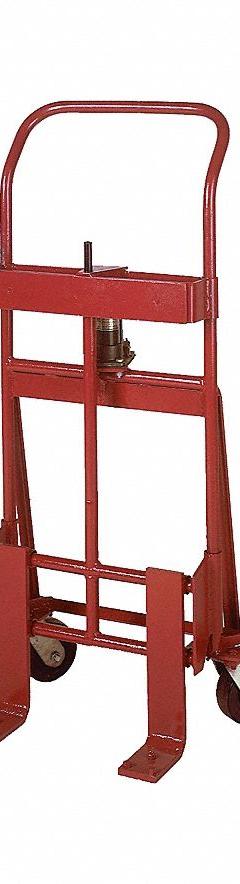 WESCO Machinery and Equipment Mover: 2,000 lb, 15 1/4 in L x 23 in W x 47 1/4 in H Overall, Solid (MPN 260086). Key specifications — Handle Type: Flow-Back; Includes Straps: Without Straps; Brand: WESCO.