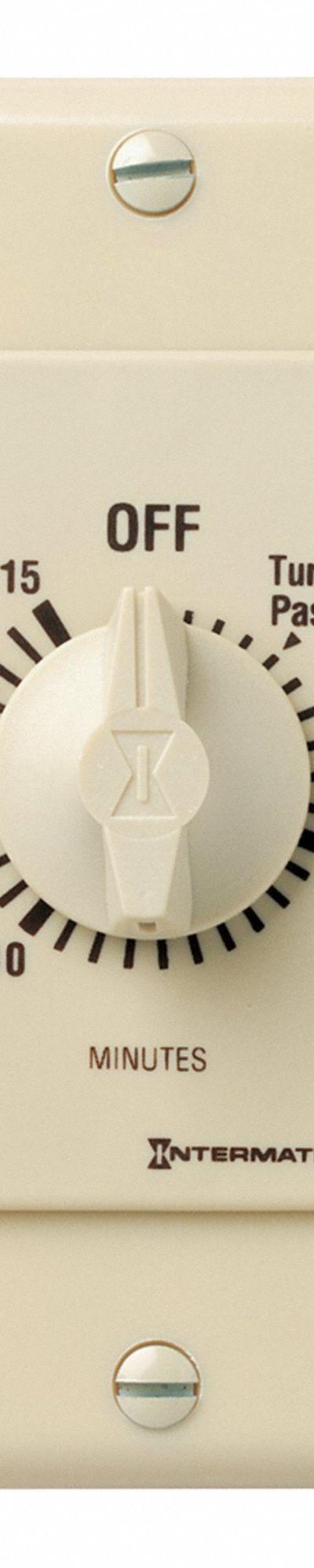 INTERMATIC Spring-Wound Timer: 15 min Max - Spring-Wound Mechanical Timers without Wall Plates