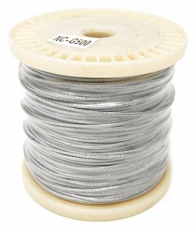 BIRD BARRIER Netting Perimeter Cable: Netting Perimeter Cable, Stainless Steel, Silver - Bird Control Netting Accessories