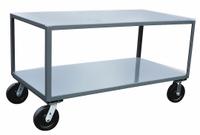 APPROVED VENDOR Work Table: Fixed Ht, Steel, 48 in x 31 in, 4,800 lb Overall Load Capacity (MPN LW348P800GP). Key specifications — Sub-brand: Jamco; Unit Type: Not Expandable or Modular; For Environment: Work Areas; Assembly: Fully Assembled; Wheel Material: Phenolic; Frame Material Finish: Powder Coated; Mobility: Casters; Height Adjustability: Fixed Height.