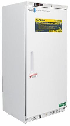 AMERICAN BIOTECH SUPPLY Freezer: Upright, 17 cu ft, -25°C to -15°C, Manual Defrost Method, Right (MPN ABT-HC-FFP-17). Key specifications — Defrost Method: Manual; Brand: AMERICAN BIOTECH SUPPLY; Door Hinge: Right.