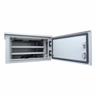 ELECTRIDUCT Network Cabinet: 6 Rack Units, 14 5/8 in x 23 5/8 in x 17 3/4 in, Powder Coated - Fan-Cooled Server Rack Enclosures & Network Cabinets