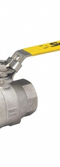 SHARPE Manual Two-Way Ball Valve: 3/4 in, Carbon Steel, Straight, FNPT x FNPT, Full Port Ball Port (MPN 4353009900). Key specifications — Brand: SHARPE; Handle: Locking Lever.