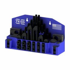 TE-CO Machine Clamping Kit: For 5/8 in T-Slot, 1/2"-13 Stud, 54 Pc (MPN 20402PL). Key specifications — Brand: TE-CO; Includes Studs: (4) 5 in.