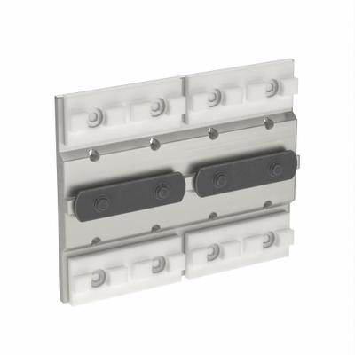 80/20 Linear Bearing: 15 Series, 6 in L x 4 3/4 in W x 1/2 in H, Silver, Double Mount - Modular Linear Bearings