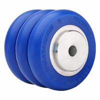 HAMILTON Caster Wheel: 4 in Wheel Dia., 3 in Wheel Wd, Polyurethane, 1,000 lb Load Rating, Aluminum (MPN W-430-SWC85-3/4). Key specifications — Brand: HAMILTON; Tread Shape: UltraGlide; Wheel/Tread Color: Blue.