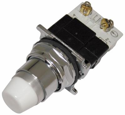 EATON Illuminated Push Button: Illuminated, Extended Profile, Metallic, 30 mm - Illuminated Extended-Length Push Buttons