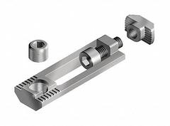 Milling Connector: Milling Connector, 45 Series, 59 mm x 19.5 mm x 5.5 mm, For 10 mm Slot Wd, Gray (MPN 099D1045TM0630). Key specifications — Material: Aluminum; Brand: FATH INC.; Finish: Zinc-Plated.