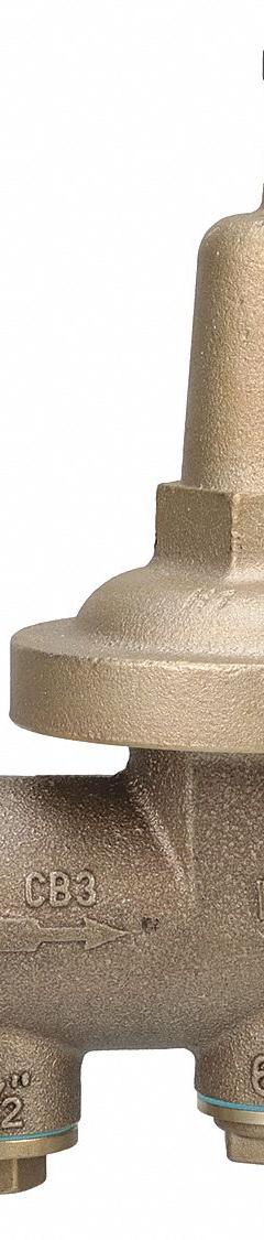 WILKINS Water Pressure Reducing Valve: FNPT x FNPT, 1 1/2 in Pipe Size, Cast Bronze, NPT x NPT (MPN 112-600XL). Key specifications — Brand: WILKINS; Union Type: Single Union; Low-Lead Compliance: Low-Lead Compliant.