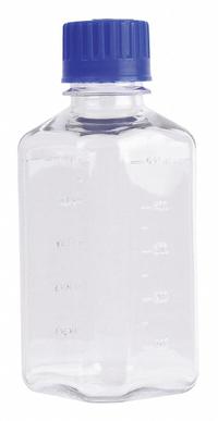 Media Bottle: PETG, 500 mL Capacity - oz, 500 mL Capacity - mL, Closure Included, Sterile, Unlined (MPN WPBGC0500SB). Key specifications — Graduated: No; Closure Type: Screw-On; Body Color: Colorless; Brand: APPROVED VENDOR.