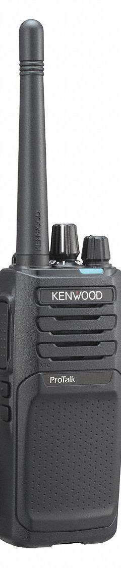 KENWOOD Handheld Two Way Radio: NX-P1000 Series, VHF, Analog, 2 W, 64 Channels, No Display, Li-Ion (MPN NX-P1202AVK). Key specifications — FCC License Required: Yes.