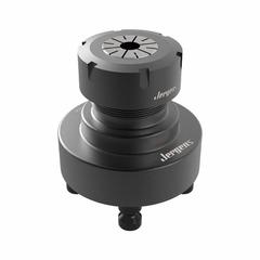 JERGENS Quick Lock Collet Fixture: Alloy Steel, 52 mm_96 mm Stud Spacing - Lg, 3.7 in Outside Dia (MPN QL-ER40-52-96). Key specifications — attr1036219: Quick Lock Collet Fixture; attr1036220: JERGENS; attr1091693: 1-1/8"-16; attr1091715: (4) Pull Studs.