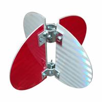 ALDON Target: Mounting Hardware Included, Red/White, Target Brackets and Mounting Hardware (MPN 4015-311). Key specifications — Reflector Color: White; Brand: ALDON; Includes: Target Brackets and Mounting Hardware; Mounting Hardware Included: Yes.