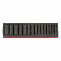 PROTO Impact Socket Sets: 1/2 in Drive Size, Small Set (0-50 pieces) Set Size, 15 Pieces, SAE (MPN J74114KV). Key specifications — attr1204251: PROTO; attr1215453: 1/2 in; attr1215454: 3/8 in to 1-1/4 in.