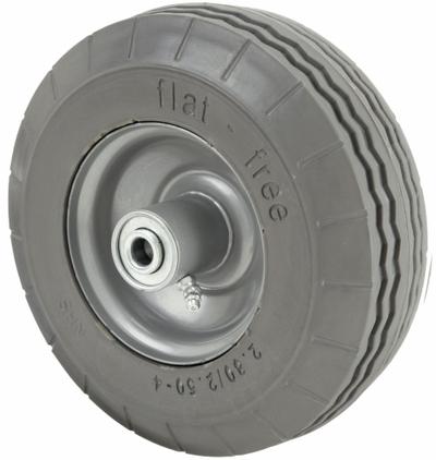 APPROVED VENDOR Solid Wheel: 8 1/2 in Wheel Dia., 3 7/8 in Wheel Wd, Rubber - Flat-Free Solid Rubber Wheels