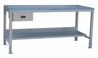 JAMCO Workbench: Fixed Ht, Steel, 72 in x 30 in, 3,000 lb Overall Load Capacity, Gray (MPN WK372GP). Key specifications — Brand: JAMCO.