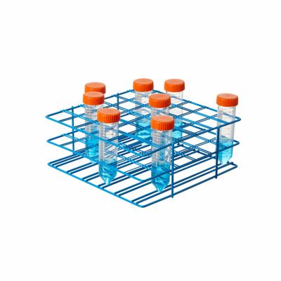 SP SCIENCEWARE Tube Rack: 8 7/8 in Overall Wd, 2 1/2 in Overall Ht, 9 in Overall Lg, Steel - Lab Storage Racks