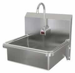 SANI-LAV Hands-Free Sink: 1 Stations, 7 in Bowl Dp, 17 in Bowl Lg, 14 in Bowl Wd, Faucet Included (MPN 705A). Key specifications — Includes Side Splash: Side Splash Not Included; Series: Stainless Steel Hand Wash Sink; Brand: SANI-LAV; Power Source: AC Powered.