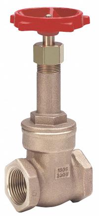 MILWAUKEE VALVE Gate Valve: 1/2 in, Bronze, Rising, FNPT x FNPT, 200 psi Max. Pressure (CWP), Wheel (MPN 148-1/2"). Key specifications — Wedge Material: Bronze; Brand: MILWAUKEE VALVE; Bonnet Material: Bronze.