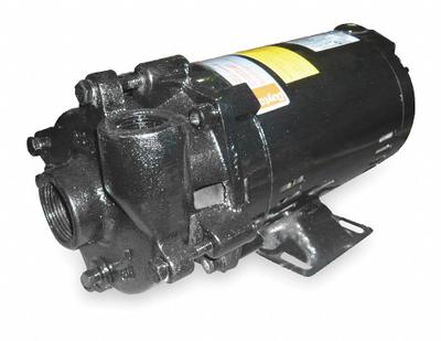 Dayton Centrifugal Pump: 1/3 hp, 115/230V AC, 40 ft Max Head, 1 in - 1/4 to 3/4 HP Straight Centrifugal Pumps