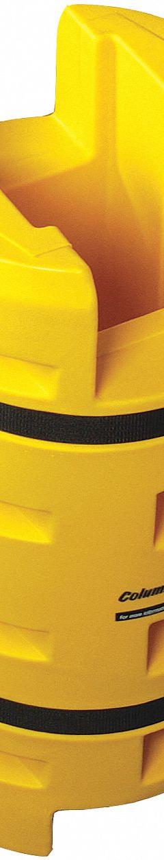SENTRY Column Protector: 8 in, 6 in, 8 in (H-Beam)/8 in (Round)/8 in (Square), Round/Square, LLDPE (MPN CS2442-8SFE). Key specifications — Color: Yellow; Maximum Compatible Column Length: 8 in; Minimum Compatible Column Length: 6 in; Brand: SENTRY; Material: LLDPE.