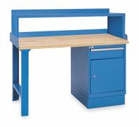 LISTA Workbench: Fixed Ht, Butcher Block, 72 in x 30 in, 1,000 lb Overall Load Capacity, Blue, Blue (MPN XSWB32-72BT/BB-SRS). Key specifications — Height Adjustability: Fixed Height; Brand: LISTA; Color: Blue.