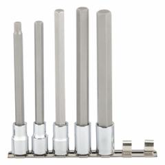 SK PROFESSIONAL TOOLS Socket Bit Set: 1 - 25 Pieces, 1/2 in Drive Size, 5 Pieces, Replaceable Insert (MPN 41455). Key specifications — attr1216280: Replaceable Insert; attr1216283: SK PROFESSIONAL TOOLS; attr1225718: 8 mm to 17 mm; attr1227491: 1/2 in.