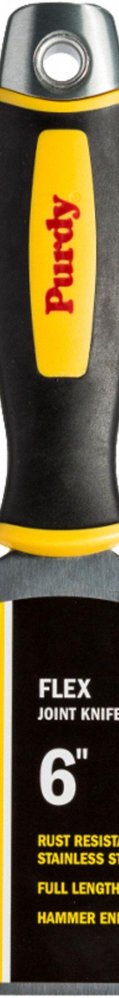 PURDY Joint Knife: Bld. Mat. Stainless Steel, Hdl. Mat. Rubber, Bld. Shp. Straight (MPN 14A900060). Key specifications — attr1004888: PURDY; attr1029665: Half.