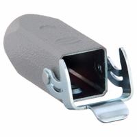 HARTING Rectangular Connector Housing: Size 3 A, Cable to Cable Mount, Gray, Zinc Die-Cast, Zinc (MPN 09200031750). Key specifications — IP Rating: IP44; Size Designation: 3 A; Cable Entry Thread Size: PG11; Locking Type: Single Lever; Brand: HARTING; Primary Material: Zinc; Operating Temperature Range: -40 to 125 Degrees C; Entry Type: Single-Entry.