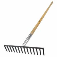 KRAFT TOOL Road Rake: Pull/Push, Straight, Steel, Steel, 16 in Bristle or Blade Wd (MPN GG871). Key specifications — attr1014195: Steel; attr1014194: Straight; attr1014205: Pull; attr1004973: Rake; attr1004972: KRAFT TOOL; attr1014191: Steel.