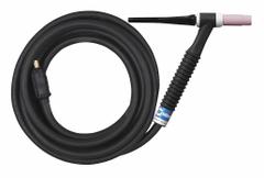 MILLER ELECTRIC TIG Torch Package: Air-Cooled, A-150, 25 ft, Rubber, 1-Piece, 17, 60% Duty Cycle (MPN WP1725RDI25). Key specifications — Brand: MILLER ELECTRIC; Manufacturer Part Number: WP1725RDI25; Neck Type: Flexible; Power Cord Material: Rubber; Gas Valve (Table): Without.